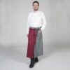 DELANTAL FRANCES ABIERTO COMBI 90X110 CM